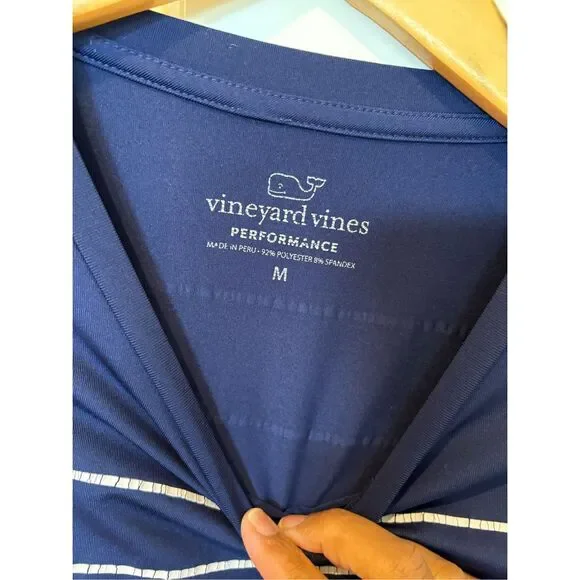 Vineyard Vines Men’s Striped Tee, Medium - Picture 3 of 5
